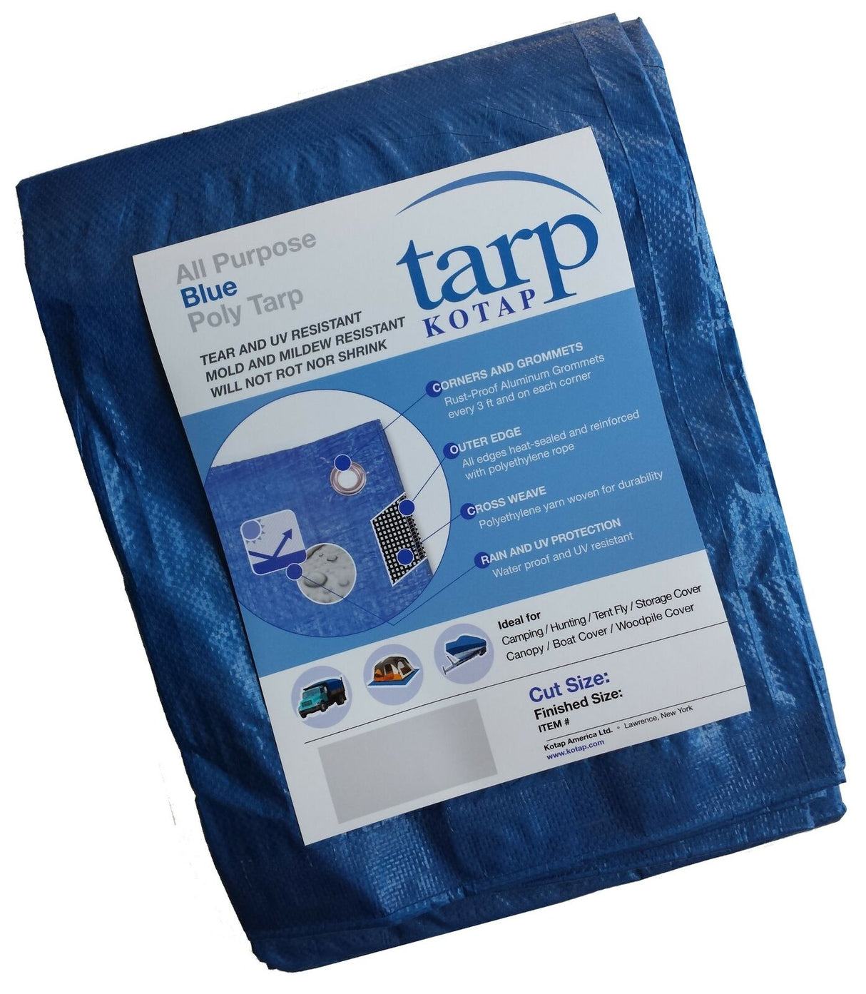 Tarp Kotap All Purpose Blue Poly Tarp