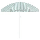 Local Beach Green Brush Stripe Beach Umbrella