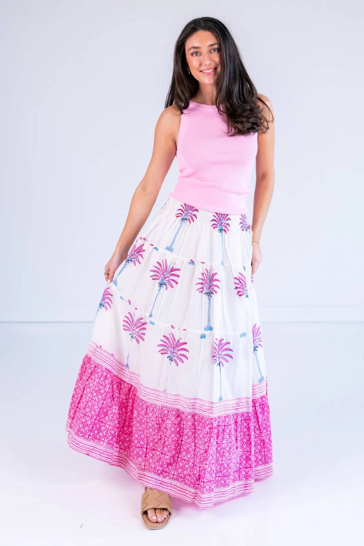 Lilbelle Lucy Smocked Maxi Skirt