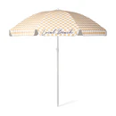 Local Beach Golden Checker Beach Umbrella