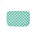 Local Beach Green Checker Water Resistant Pouch