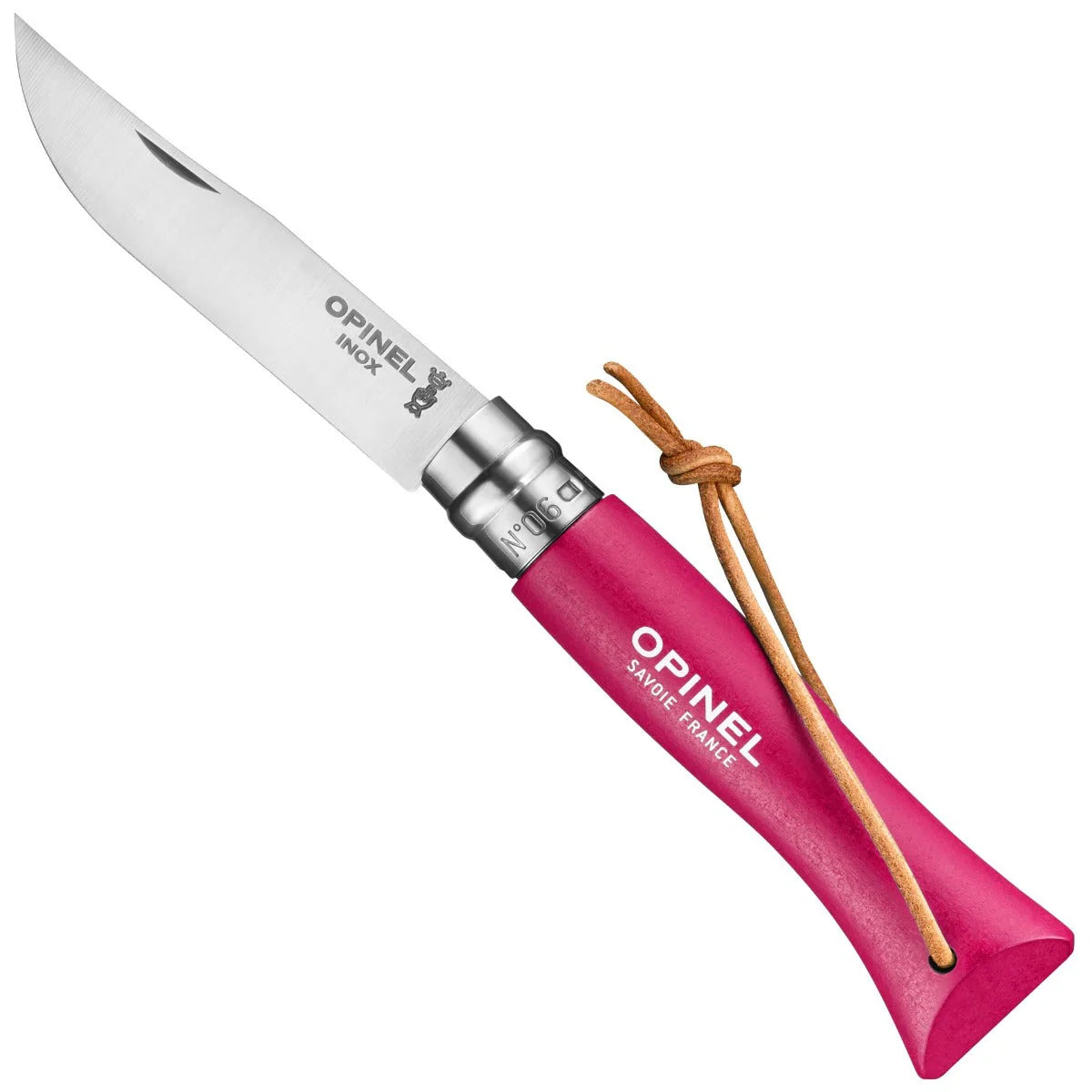 Opinel No.06 Colorama Stainless Steel Folding Knife with Lanyard