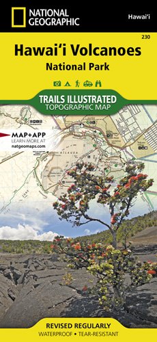 National Geograohic Hawaii Volcanoes National Park Map